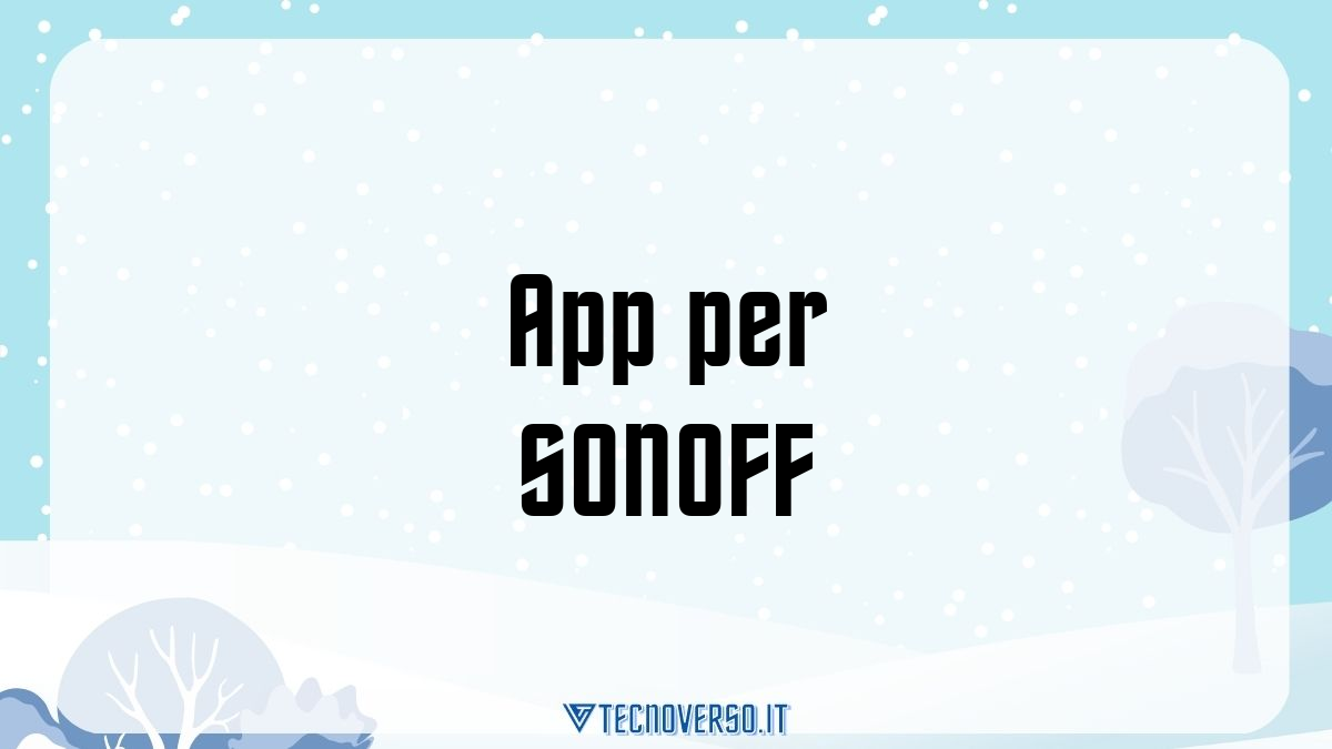 App per SONOFF