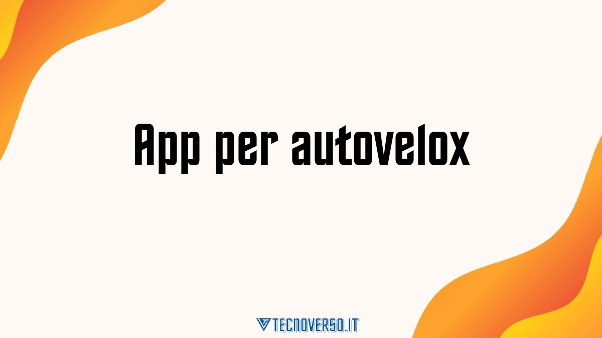 App per autovelox