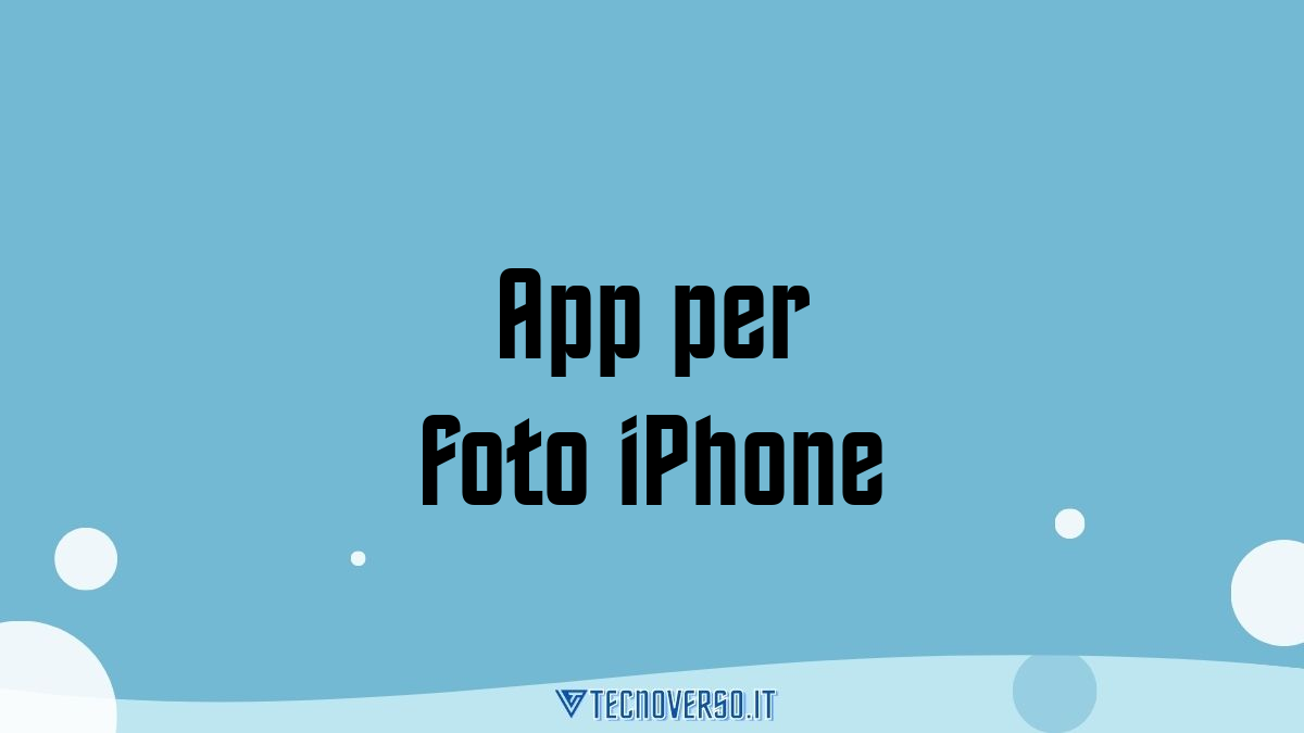 App per foto iPhone