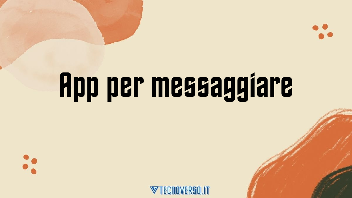 App per messaggiare