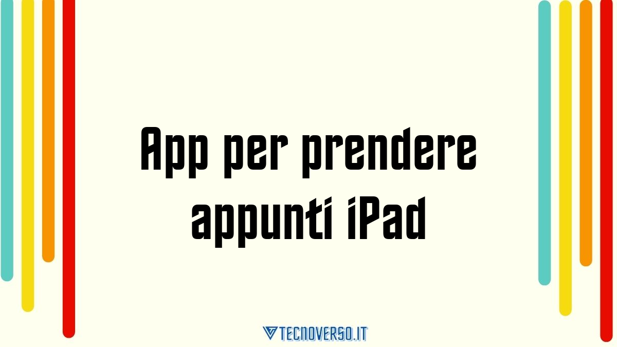 App per prendere appunti iPad