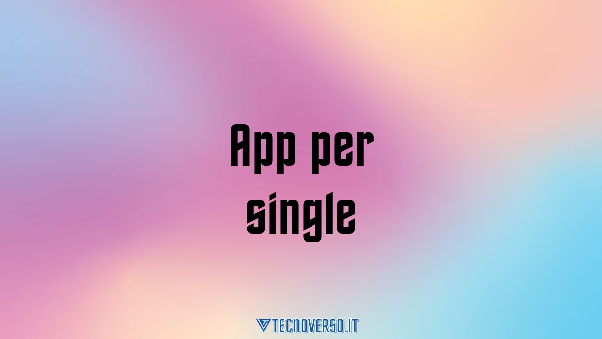 App per single