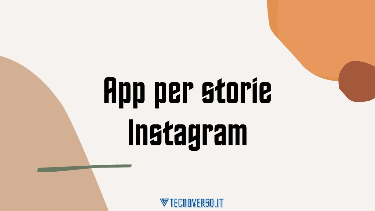 App per storie Instagram