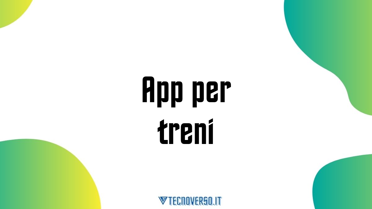 App per treni