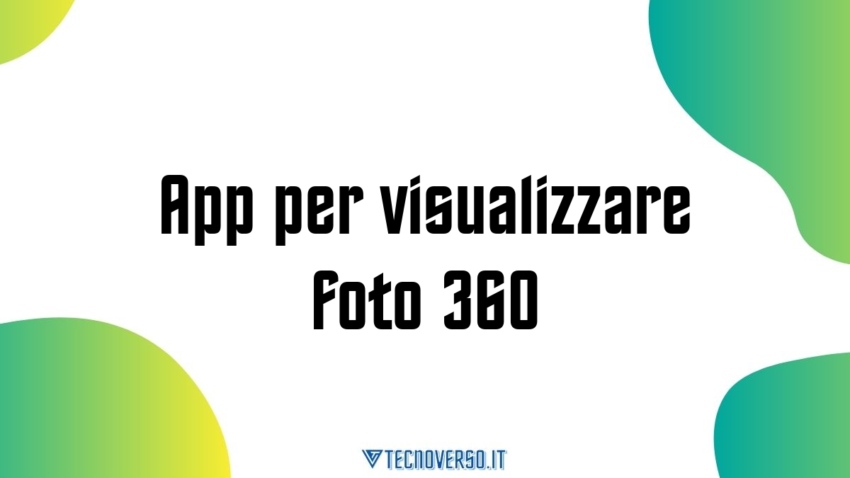 App per visualizzare foto 360