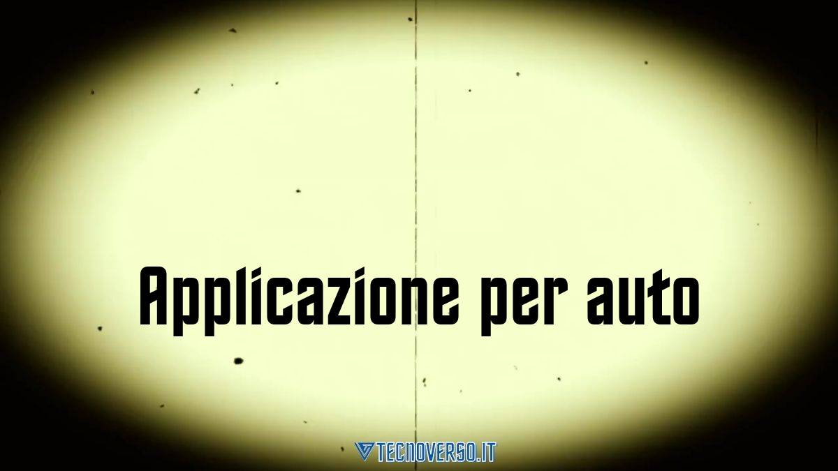 Applicazione per auto