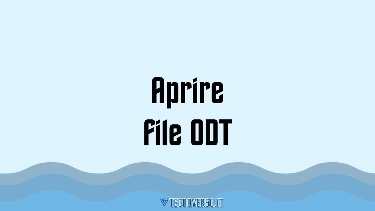 Aprire file ODT