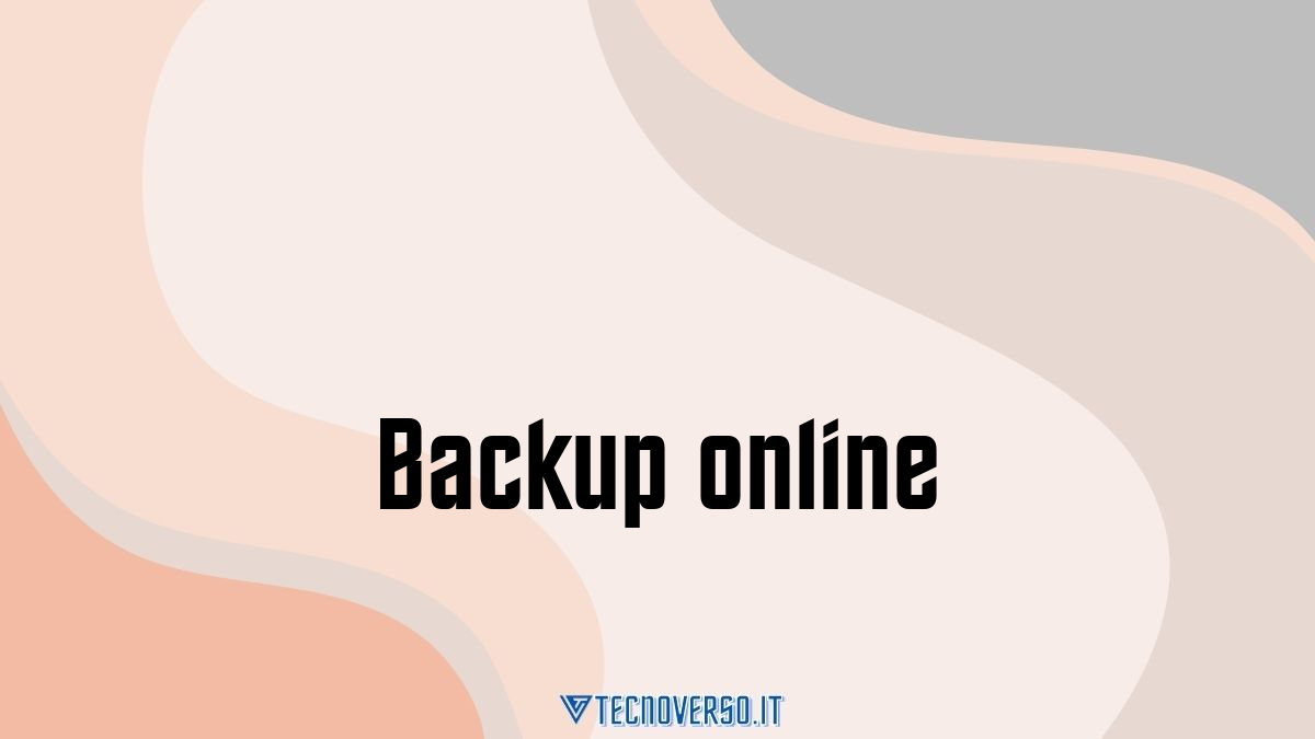 Backup online