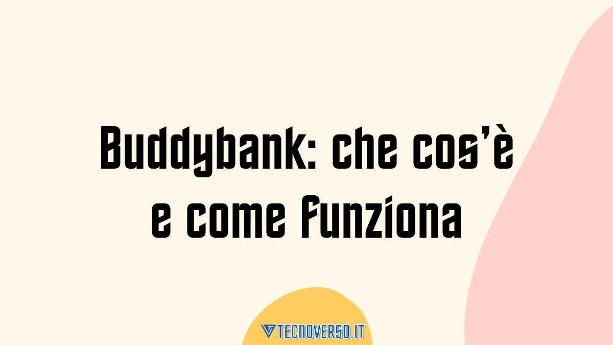 Buddybank che cose e come funziona