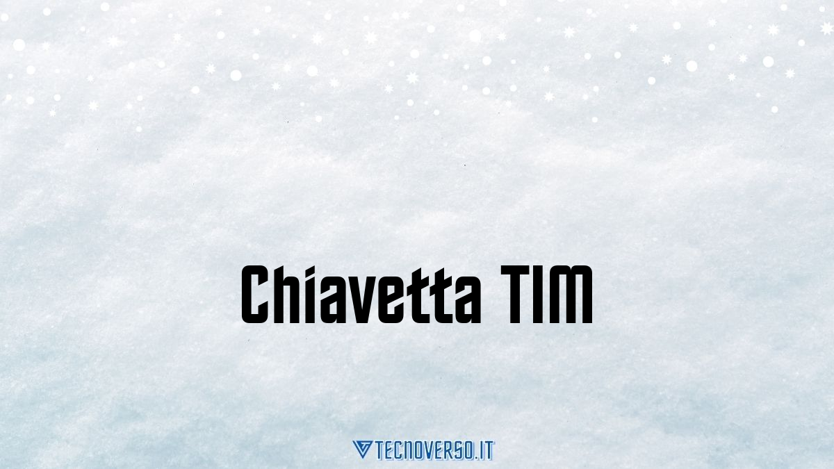 Chiavetta TIM