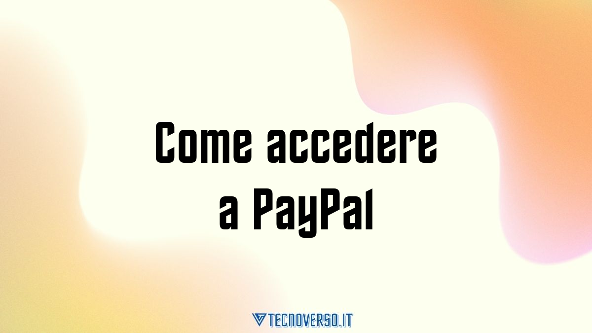 Come accedere a PayPal