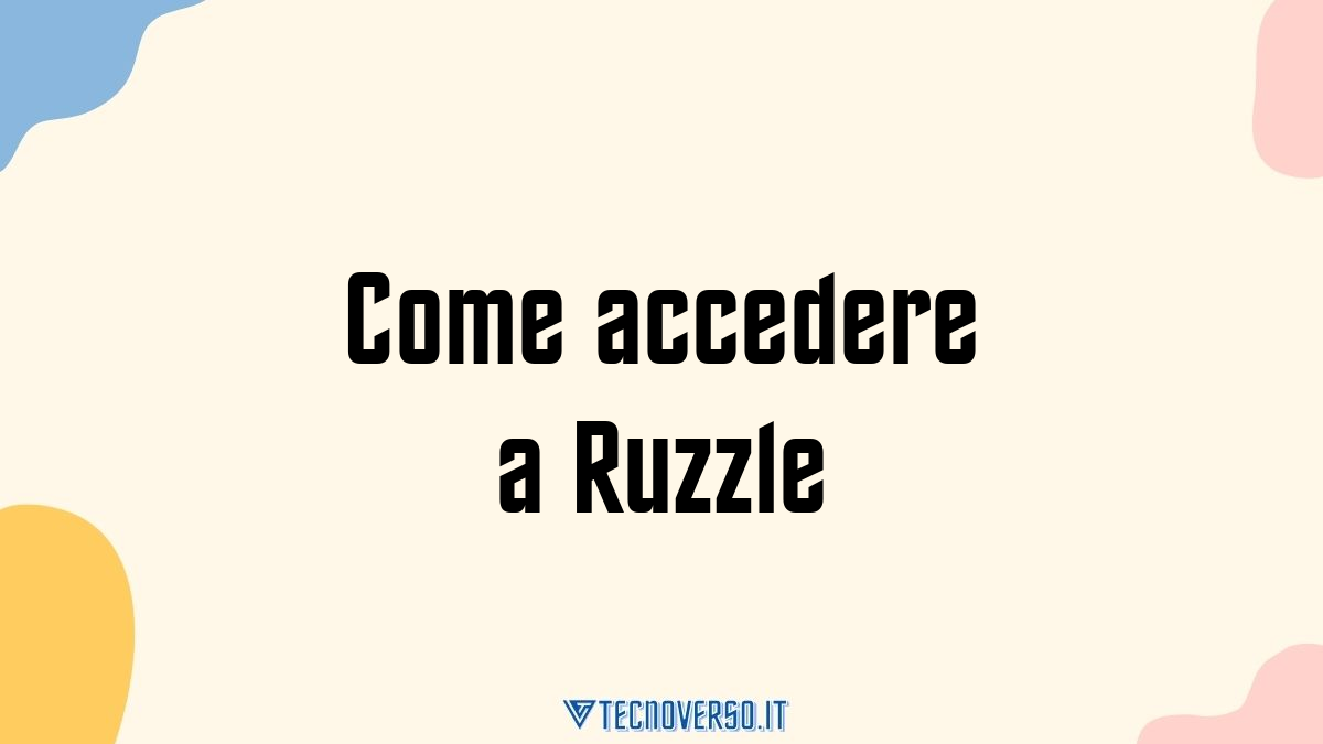 Come accedere a Ruzzle