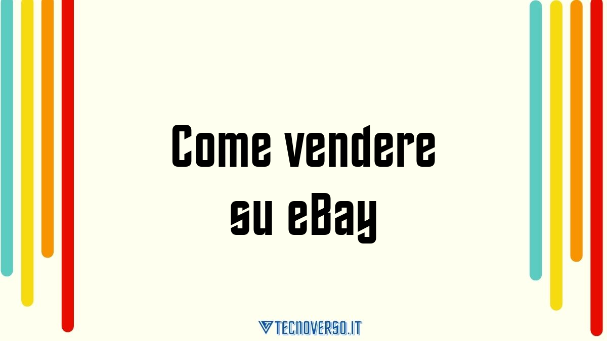 Come vendere su eBay