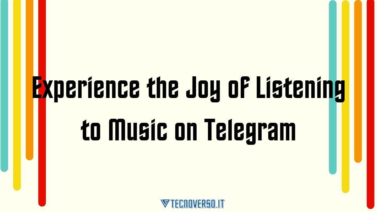 Experience the Joy of Listening to Music on Telegram 1