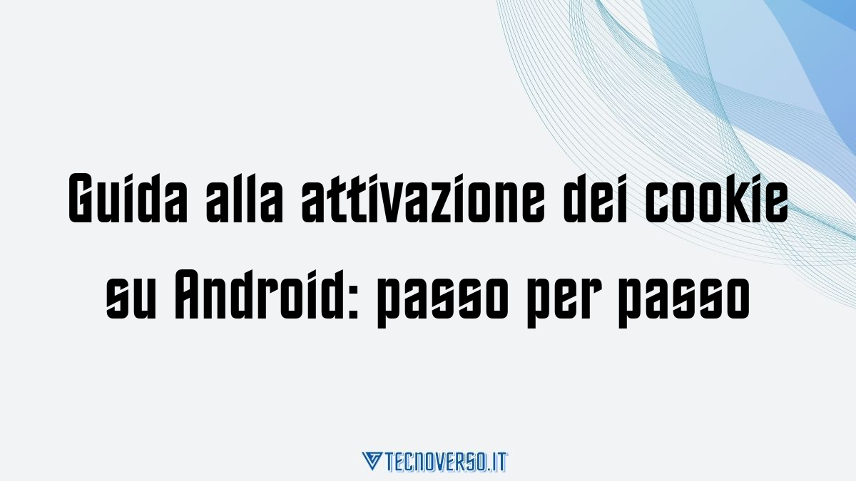 Guida alla attivazione dei cookie su Android passo per passo