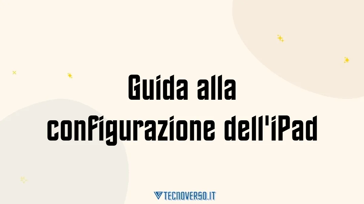 Guida alla configurazione delliPad