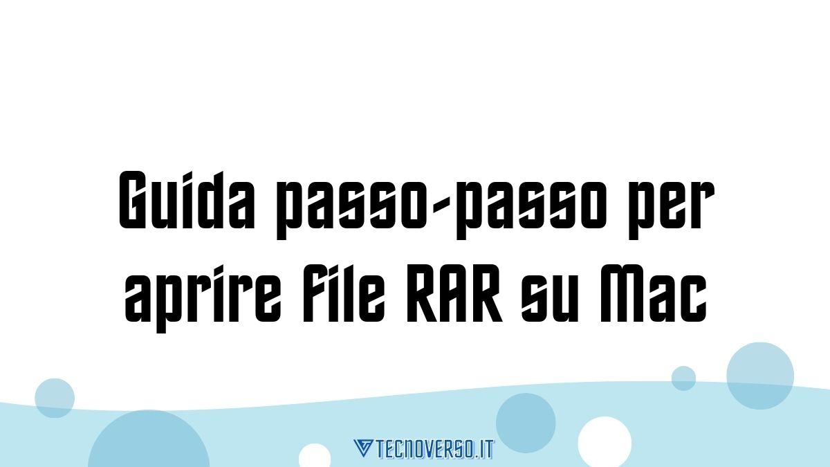 Guida passo passo per aprire file RAR su Mac