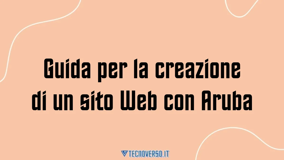 Guida per la creazione di un sito Web con Aruba