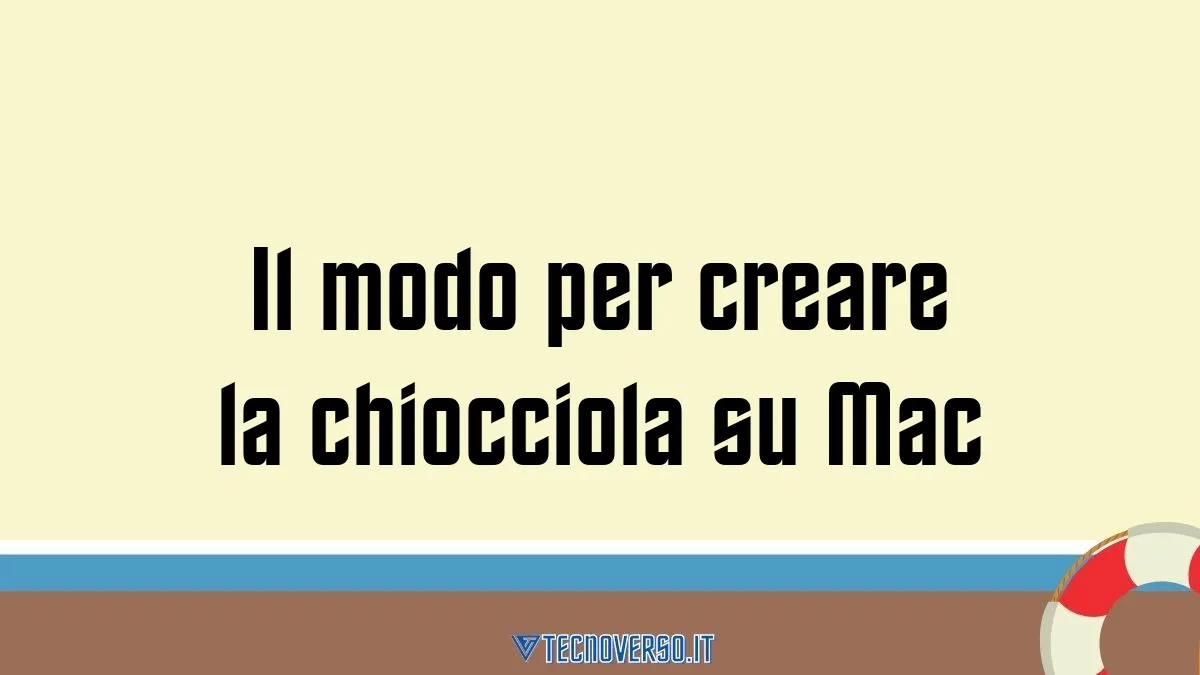 Il modo per creare la chiocciola su Mac